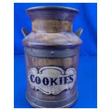 Cookies Glass Canister Rustic Design Jar