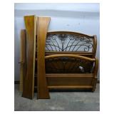 Wood & Metal Headboard Set