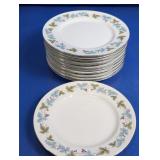 (11)Vintage Fine China Japan Grapevine Plates Lot