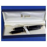 Bill Blass Black & Gold Pen Set w/ Case