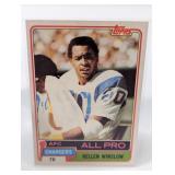 ROOKIE CARD 1981 TOPPS HOF KELLEN WINSLOW