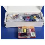 Sewing Thread & Bobbin Kit w/ Case