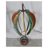 Rustic Multi-Color Metal Wind Spinner