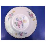 Floral Glass Plate Decorative Dish