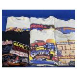 (6) Racing Graphic Tees - Hanes, Jerzees  & More