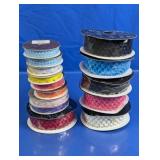 Assorted Rickrack and Crochet Lace Trim Spools