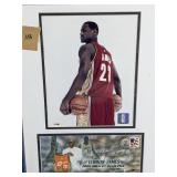 Framed LeBron James Cavaliers Print