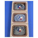 Texas Sesquicentennial Belt Buckles Lot