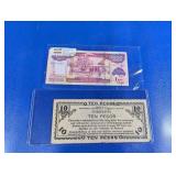 (2) International Paper Currency Notes