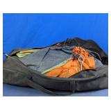 Large Orange & Green Dome Camping Tent