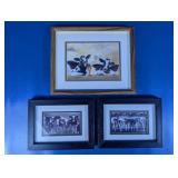(3) Assorted Cow Framed Farmhouse Prints
