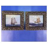 (2) Decorative Nautical Framed Prints