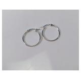 925 Sterling Silver Hoop Earrings
