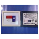 Texas & Pledge of Allegiance Framed Wall Art Set