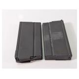 (2) Metal Rifle Magazines