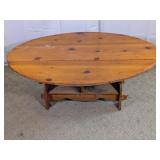 (1) Wooden Drop Leaf Coffee Table