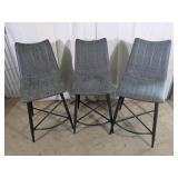 Gray Upholstered Counter Height Chair