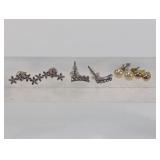 (4) Mixed Stud & Ear Climber Earrings Set