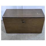 (1) Wooden Flip-Front Storage Cabinet