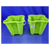(2)Play Day Castle Sand Buckets Duo