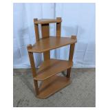 Wood Corner Shelf Stand Multi-Tier Display