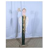 Rustic Wooden Angel Yard Decoration