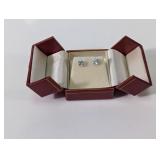 14K White Gold and 2 Carat Aquamarine Stud