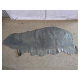 (1) Vegan Leather Hide Rug