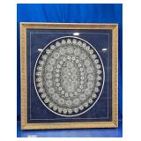 Framed Lace Doily Wall Art Decor