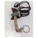 (1) NY Bladesmith Mini Axe Keychain