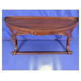 Vintage-Style Metal Wall Shelf with Towel Bar