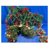Assorted Artificial Christmas Garlands & Wreaths