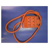 Orange 6-Outlet Power Strip w/ Cord