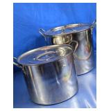 Metal Stock Pots w/ Lids