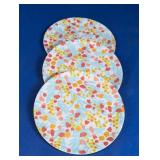 Floral Pattern Round Plates