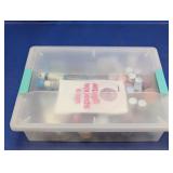 Sterilite Craft Storage Box with Glitter Mix