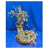 Easter Floral Tree Decor with Wreath