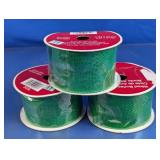 Green Wired Burlap Ribbon Rolls