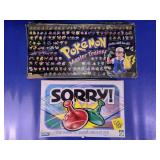 Sorry Game & Pokemon Trainer Lot