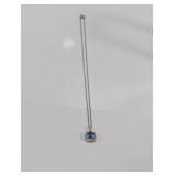 Elegant 925 Sterling Silver and Topaz Pendant
