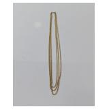 Elegant 12k G.F. 3 Strand Necklace