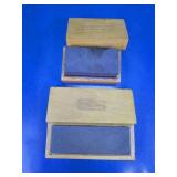 AMT Sharpening Stones in Wooden Boxes