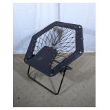 Folding Bungee Lounge Chair Black