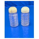 Vintage Glass Salt & Pepper Shakers