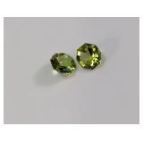 1.66 Carat Matching Peridot Gemstones