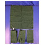 (4) Green Cloth Napkins Set