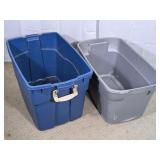 (2) Sterilite & Rubbermaid Storage Totes