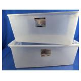 Sterilite Plastic Storage Totes w/ Lid
