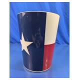 Texas Flag Design Plastic Wastebasket