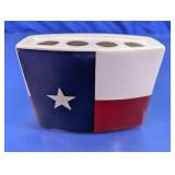Texas Flag Ceramic Toothbrush Holder